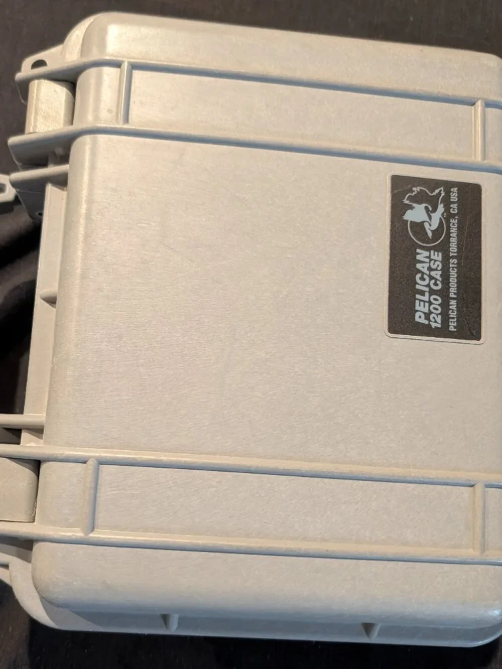 Pelican 1200 Protector Case Gray with Extra Foam Inserts - Excellent Condition